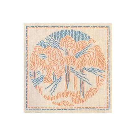 Königinnen-Stickerei Stickereiset - Dänisches Wetter Oktober 24 x 24 cm - Design von Königin Margrethe II von Haandarbejdets Fremme