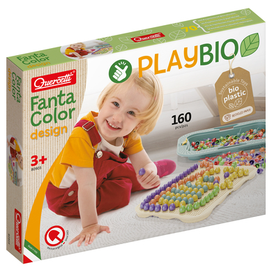 Quercetti Mosaik-Steckspiel aus Biokunststoff: Play Bio FantaColor Design (160 Teile) von Quercetti