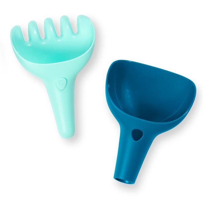 Quut - Set Harke / Schaufel / blau / Raki