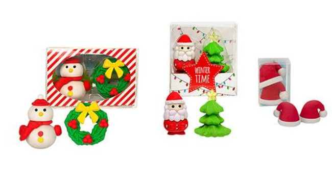 RADIERER COLLECTION Weihnachtsmotive Weihnachtsmützen Radierer, Anspitzer + Co. RADIERER COLLECTION Weihnachtsmotive Weihnachtsmützen Radierer, Anspitzer + Co.