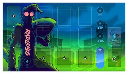 Radlands - Spielmatte blau