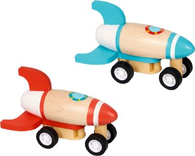 Rakete mit Rückziehmotor - Bunte Geschenke