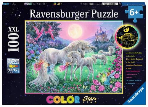 Ravensburger 13670 Puzzle Einhörner im Mondschein 100 Teile 13670