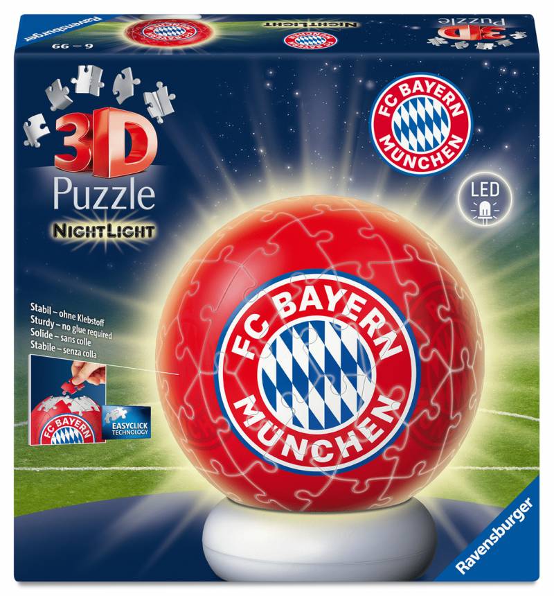 Ravensburger - 3D Puzzle Ball/ Nachtlicht FC Bayern