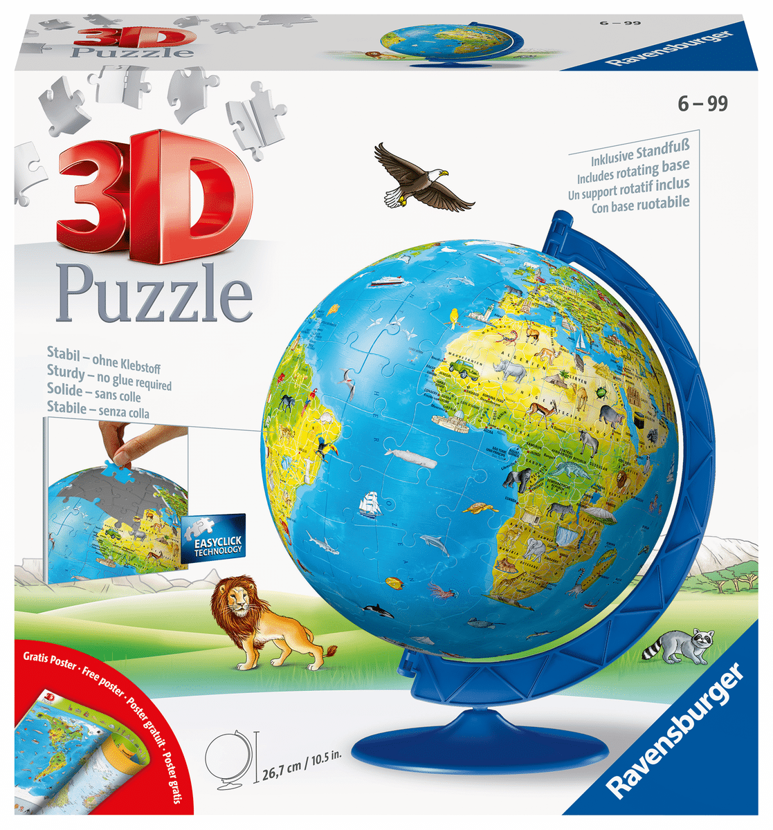 Ravensburger - 3D-Puzzle Kinderglobus Ravensburger - 3D-Puzzle Kinderglobus
