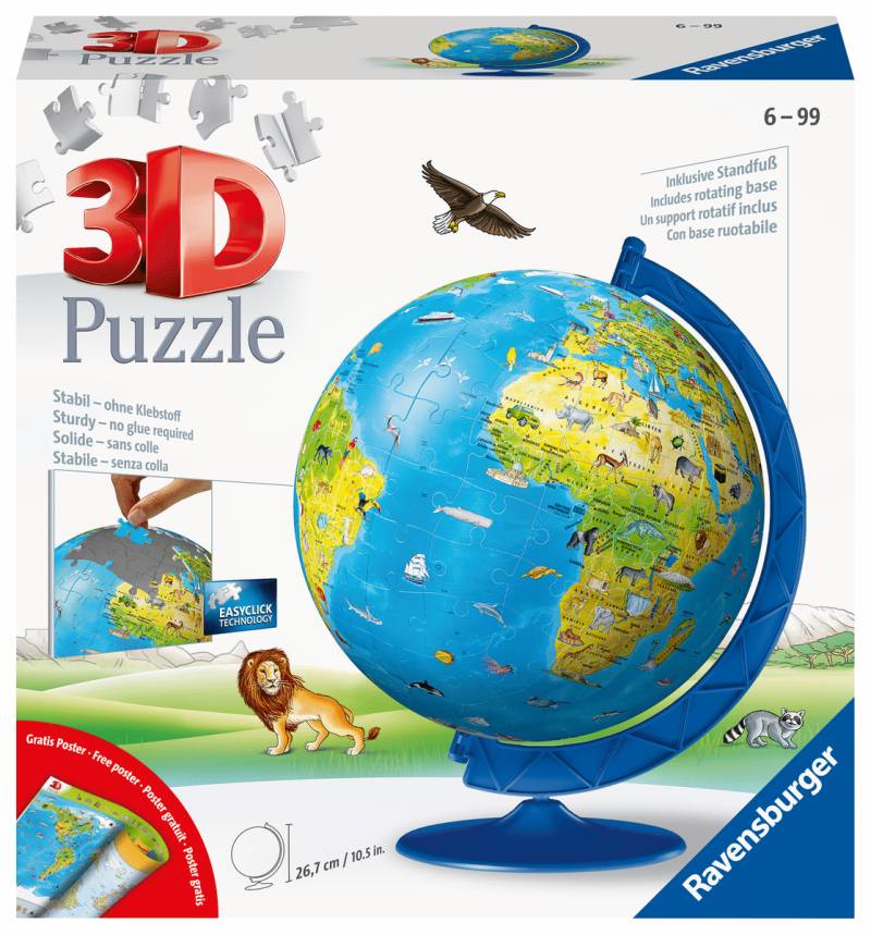 Ravensburger - 3D-Puzzle Kinderglobus Ravensburger - 3D-Puzzle Kinderglobus