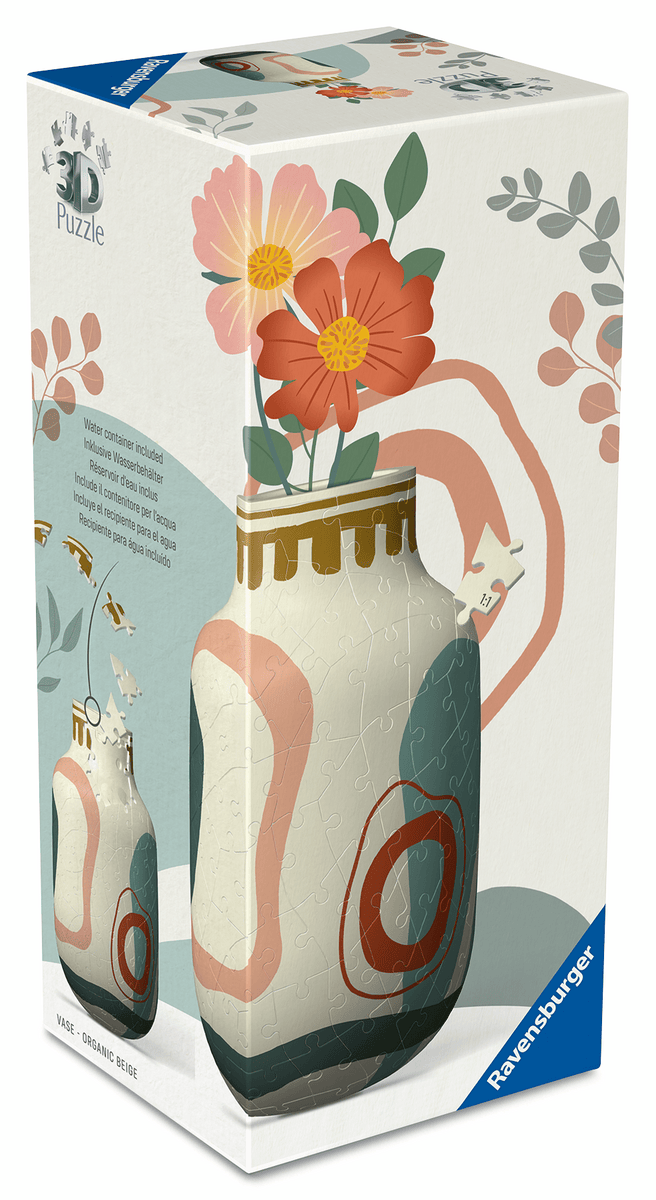 Ravensburger - 3D Puzzle Vase Organic Beige