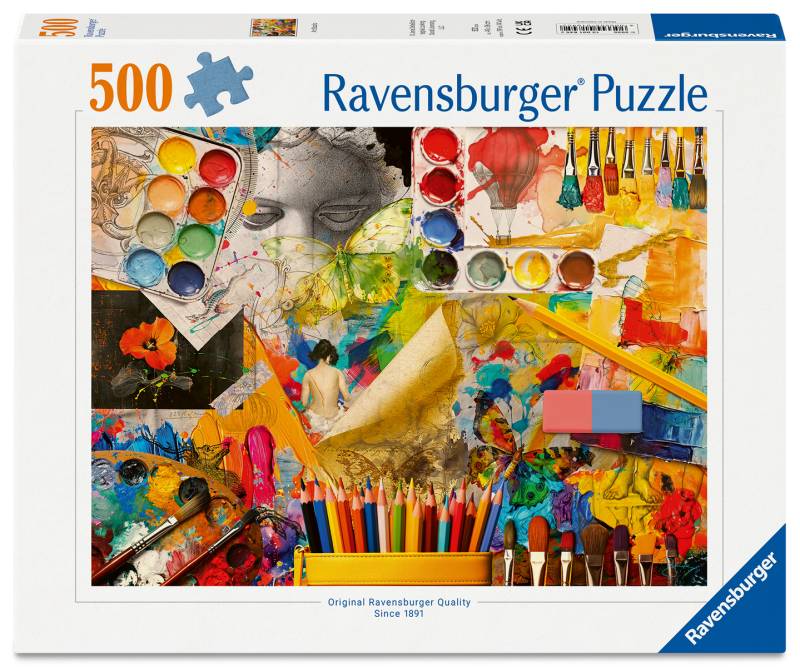 Ravensburger - Ravensburger Puzzle – Kunststudio, 500 Teile Ravensburger - Ravensburger Puzzle – Kunststudio, 500 Teile