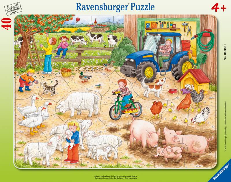 Ravensburger - Auf dem grossen Bauern Rahmenpuzzle