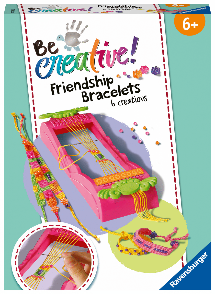 Ravensburger - BeCreative Midi - Freundschaftsbändchen - Bastelset für Kinder ab 6 Jahren Ravensburger - BeCreative Midi - Freundschaftsbändchen - Bastelset für Kinder ab 6 Jahren