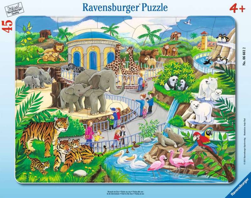 Ravensburger - Besuch im Zoo Rahmenpuzzle
