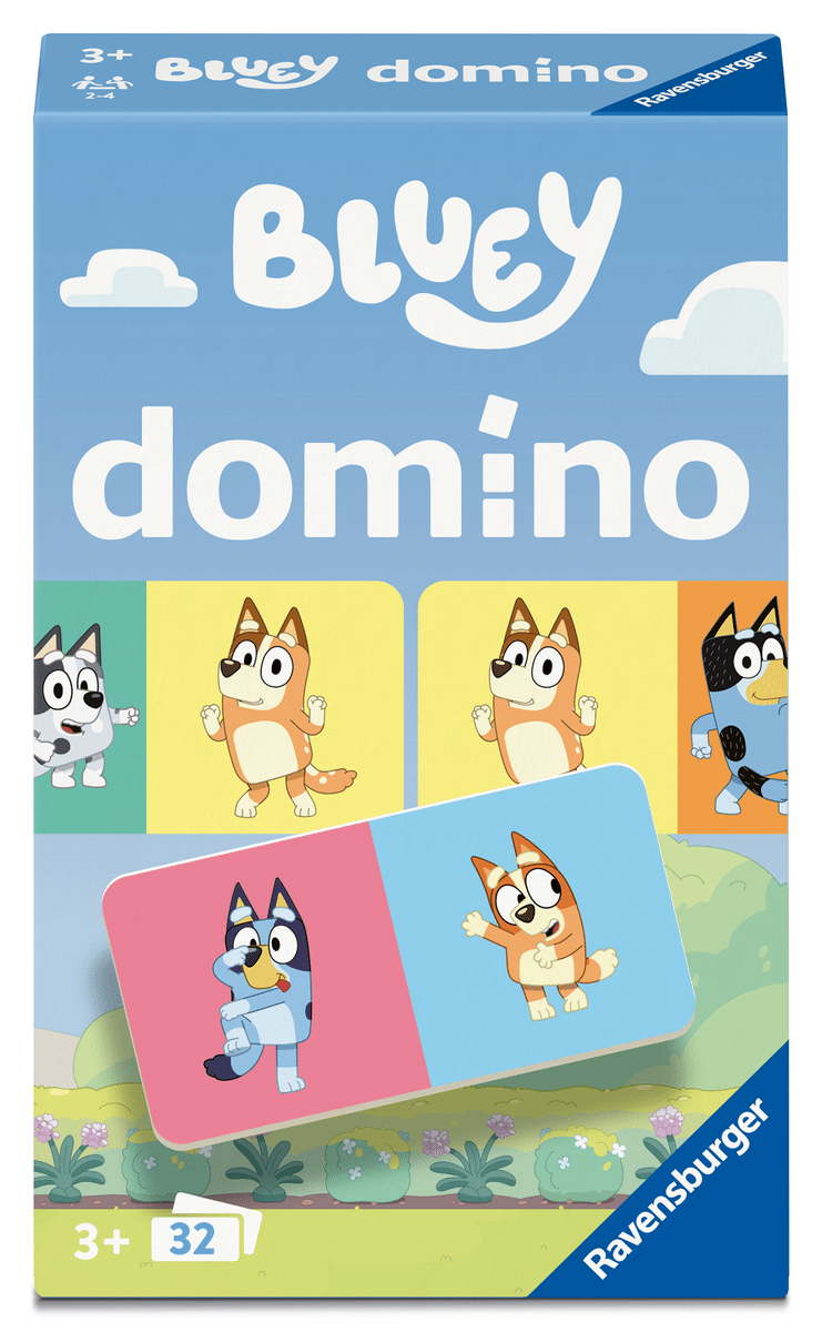 Ravensburger - Bluey Domino - Reisespiel ab 3 Jahre