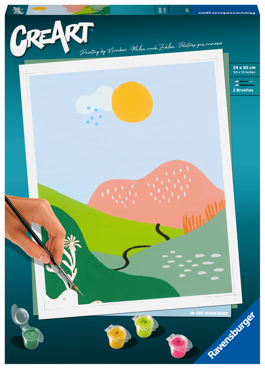 Ravensburger - CreArt In den Bergen - Malen nach Zahlen für Erwachsene