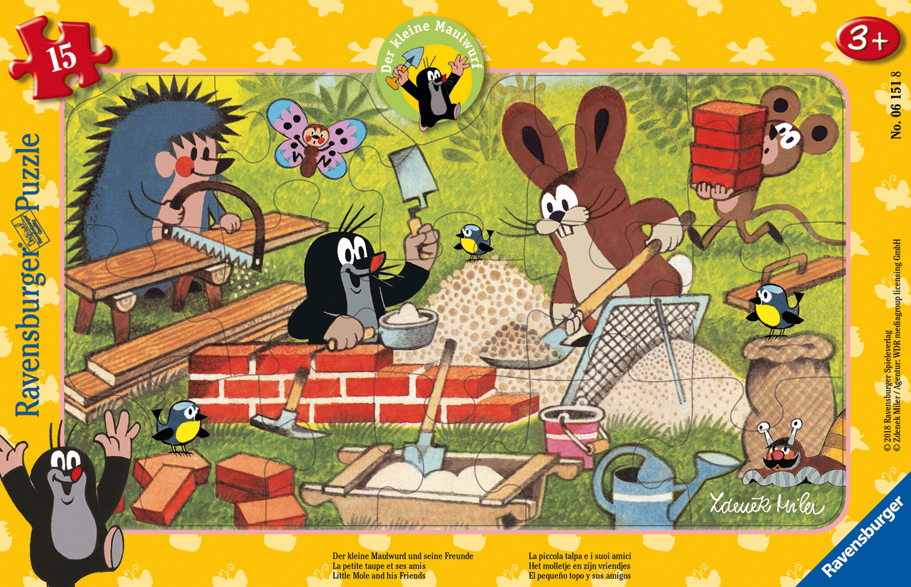Ravensburger - DER KL. MAULWURF Puzzle 15 Teile