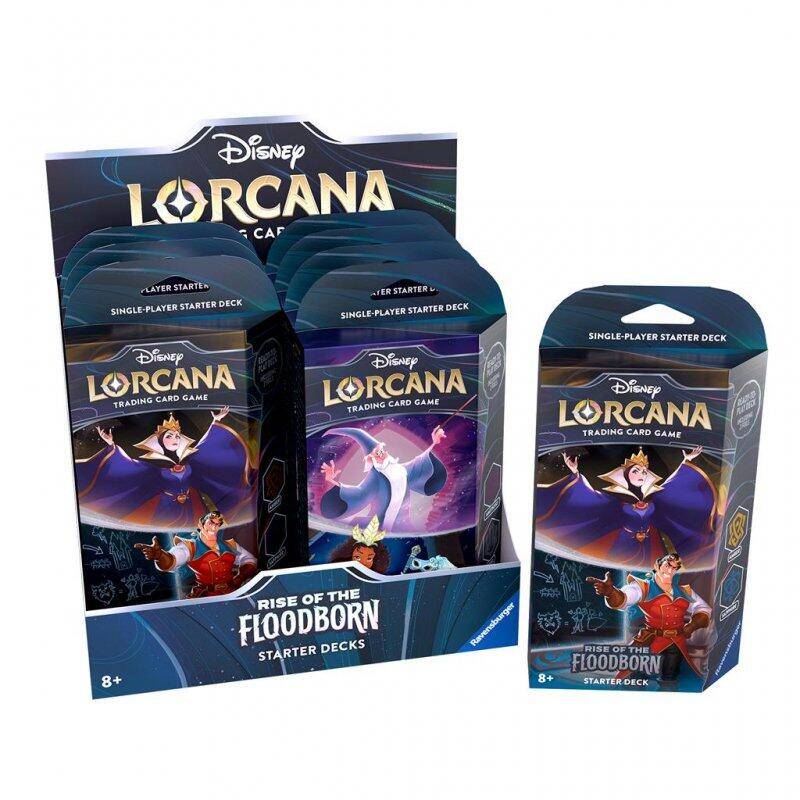 Ravensburger - Disney Lorcana: Rise of the Floodborn Display mit 8 Starter Decks Englisch Ravensburger - Disney Lorcana: Rise of the Floodborn Display mit 8 Starter Decks Englisch
