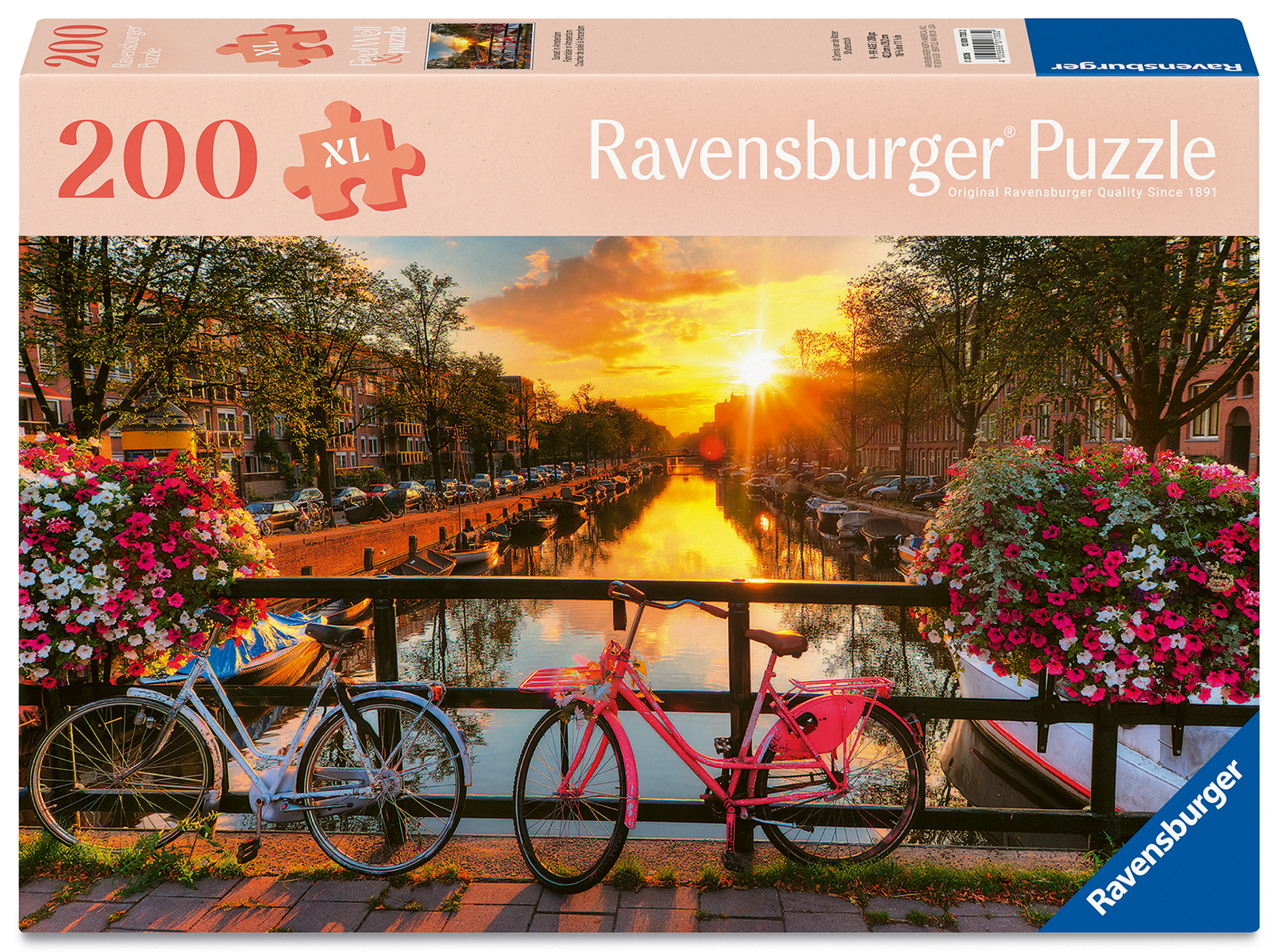 Ravensburger - Feel Well & Puzzle 200 Teile - Fahrräder in Amsterdam