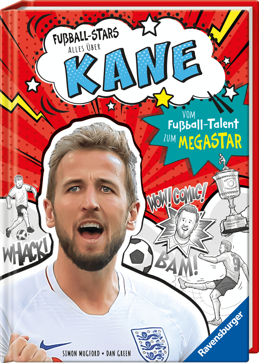 Ravensburger - Fußball-Stars - Alles über Kane. Vom Fußball-Talent zum Megastar