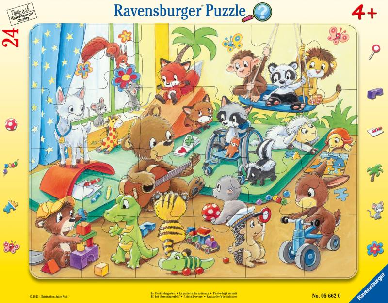 Ravensburger - Im Tierkindergarten Kinderpuzzle Rahmenpuzzle