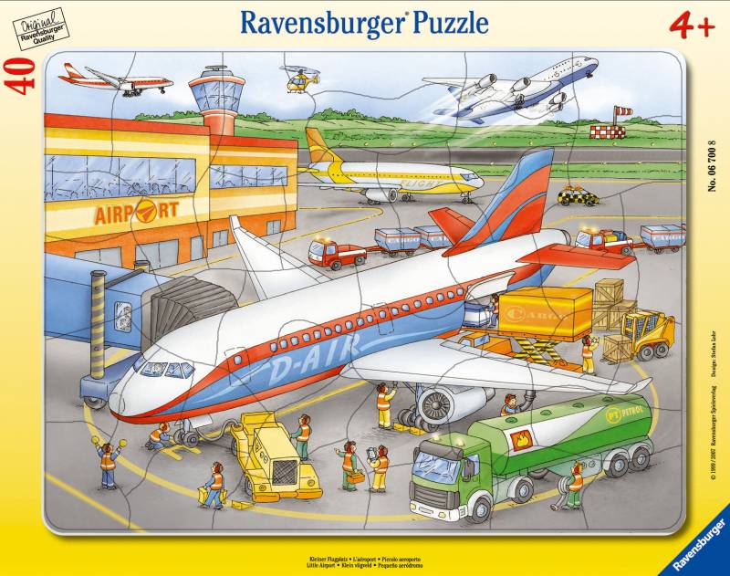 Ravensburger - Kleiner Flugplatz Rahmenpuzzle 40 Teile