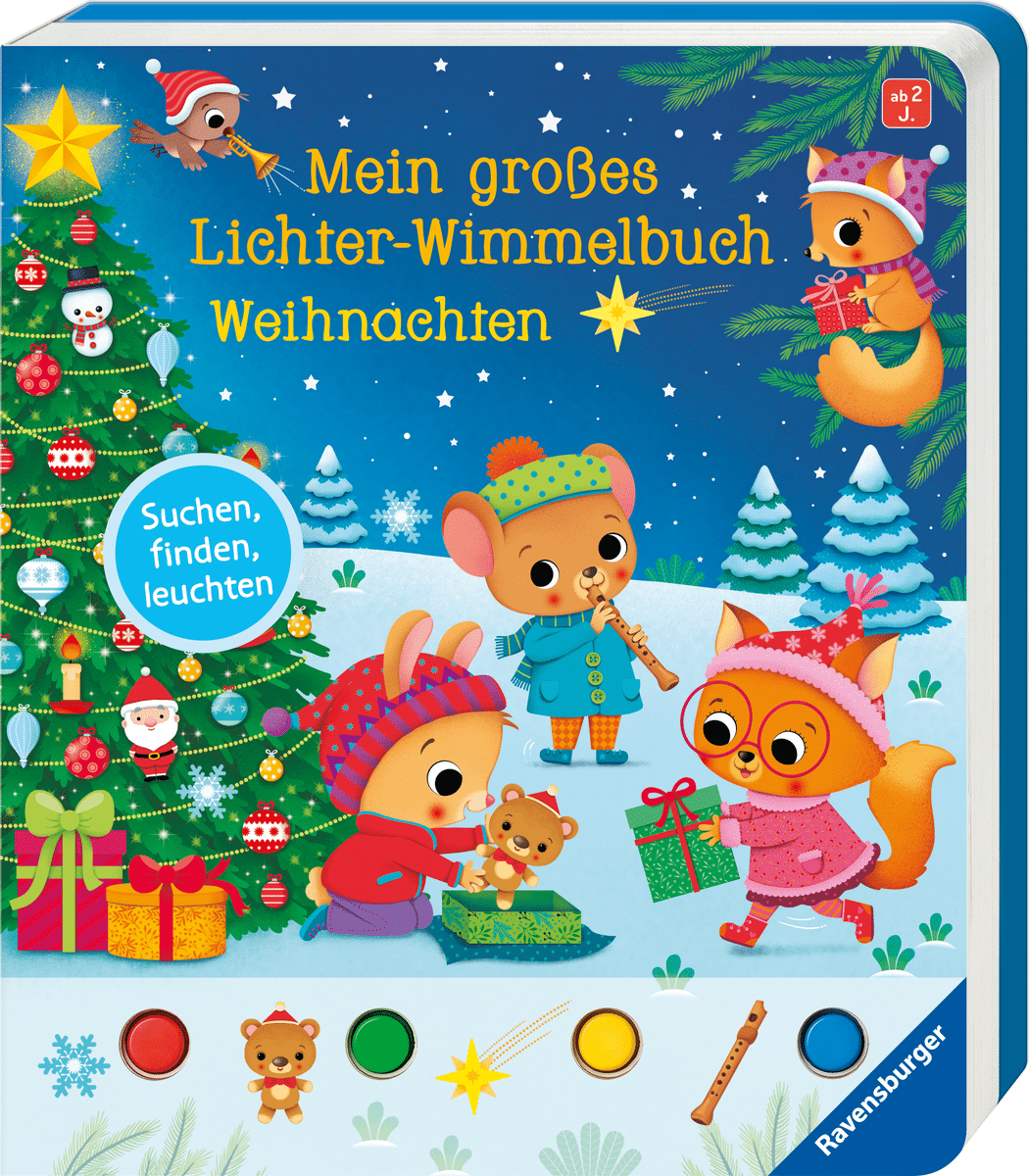 Ravensburger - Lichter-Wimmelbuch Weihnachten