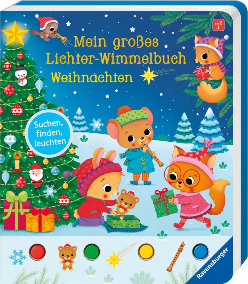 Ravensburger - Lichter-Wimmelbuch Weihnachten