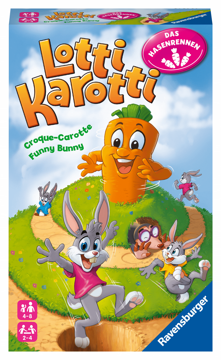 Ravensburger - Lotti Karotti, das Hasenrennen - Reisespiel ab 4 Jahren Ravensburger - Lotti Karotti, das Hasenrennen - Reisespiel ab 4 Jahren