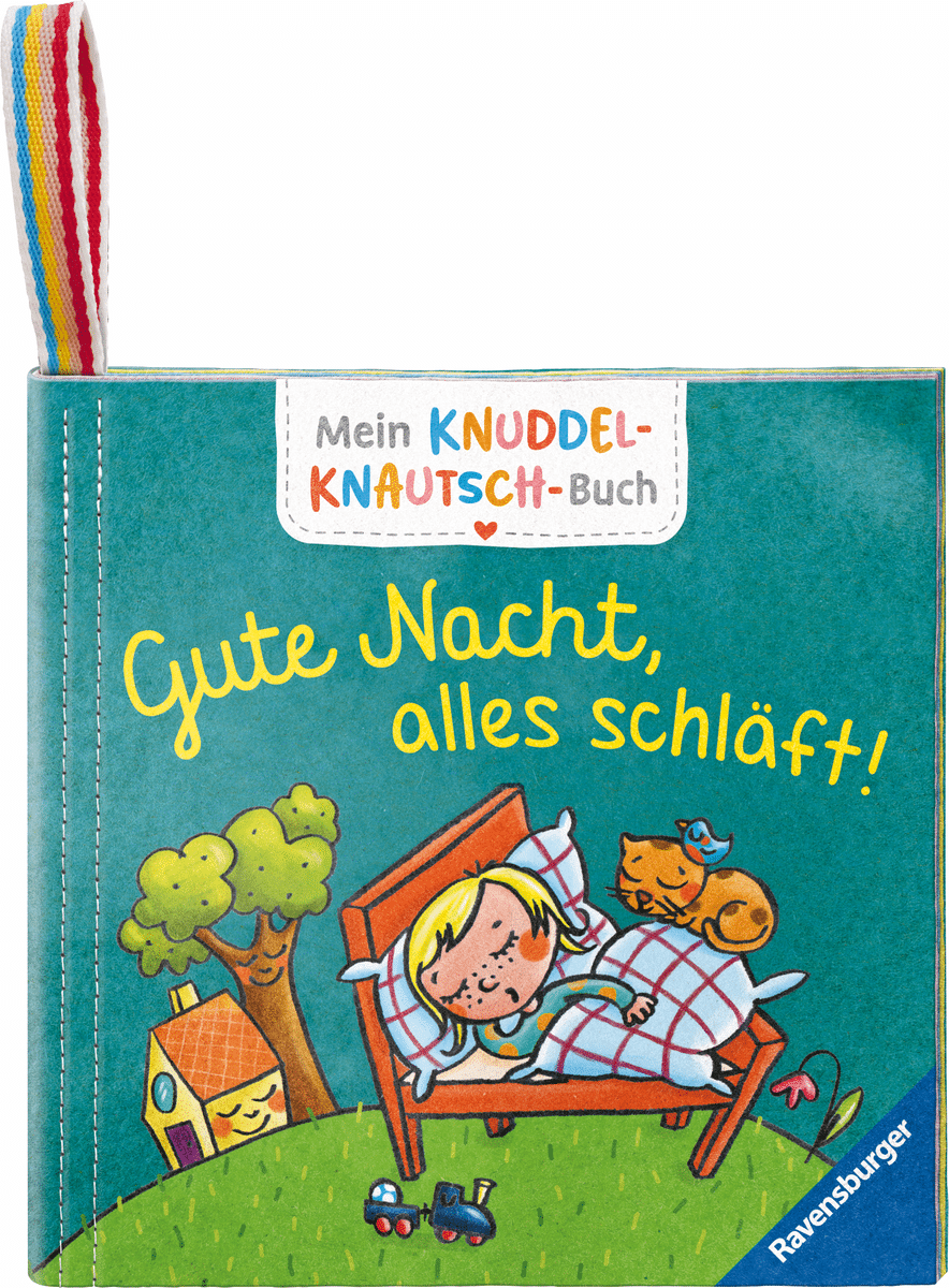 Ravensburger - Mein Knuddel-Knautsch-Buch: Gute Nacht; weiches Stoffbuch, waschbares Badebuch,