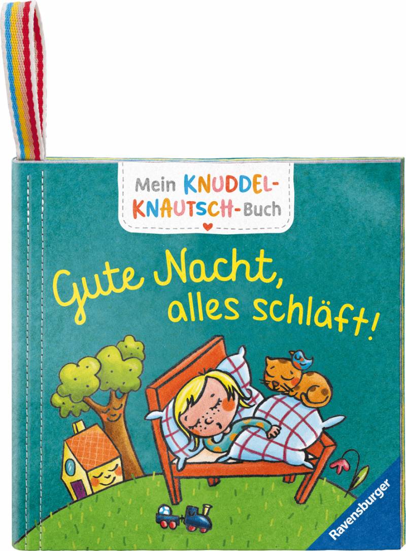 Ravensburger - Mein Knuddel-Knautsch-Buch: Gute Nacht; weiches Stoffbuch, waschbares Badebuch,