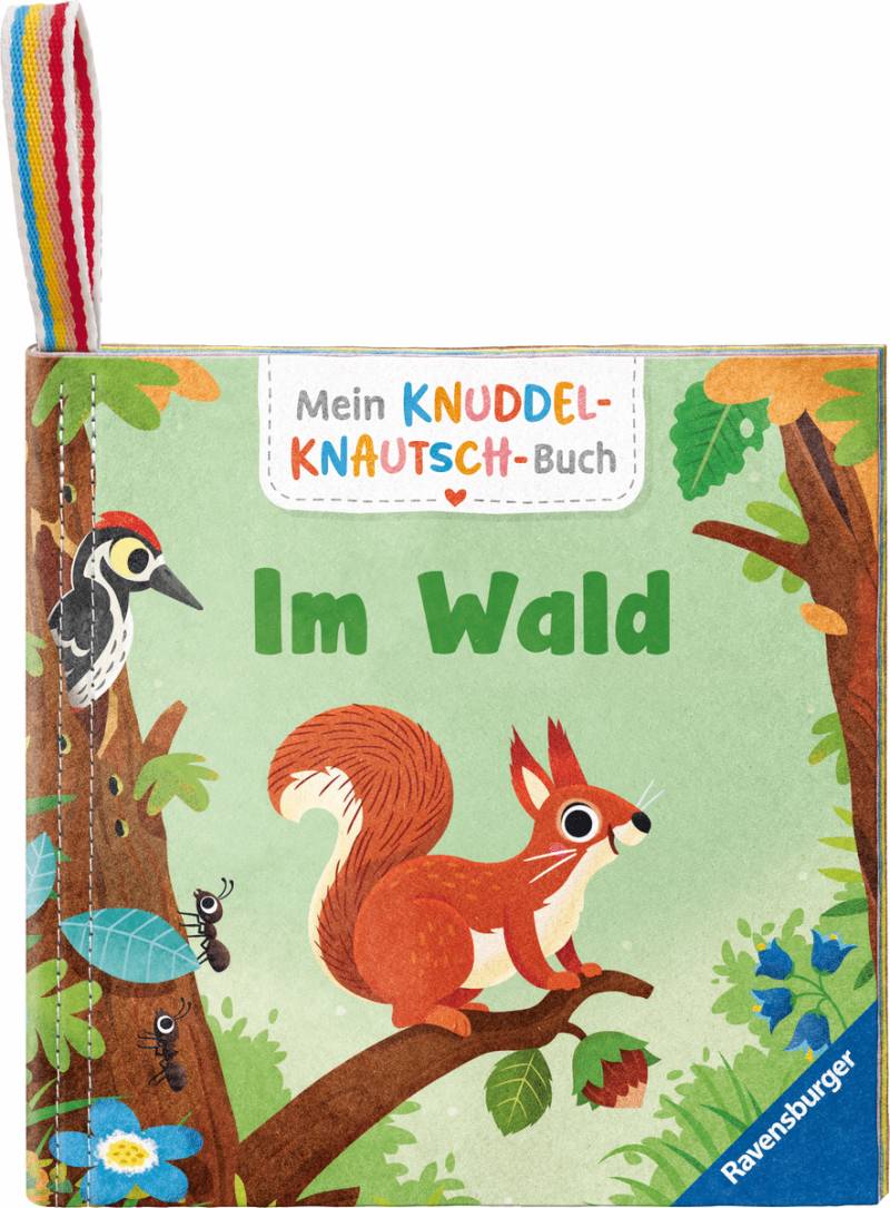Ravensburger - Mein Knuddel-Knautsch-Buch: Im Wald; weiches Stoffbuch, waschbares Badebuch, Bab