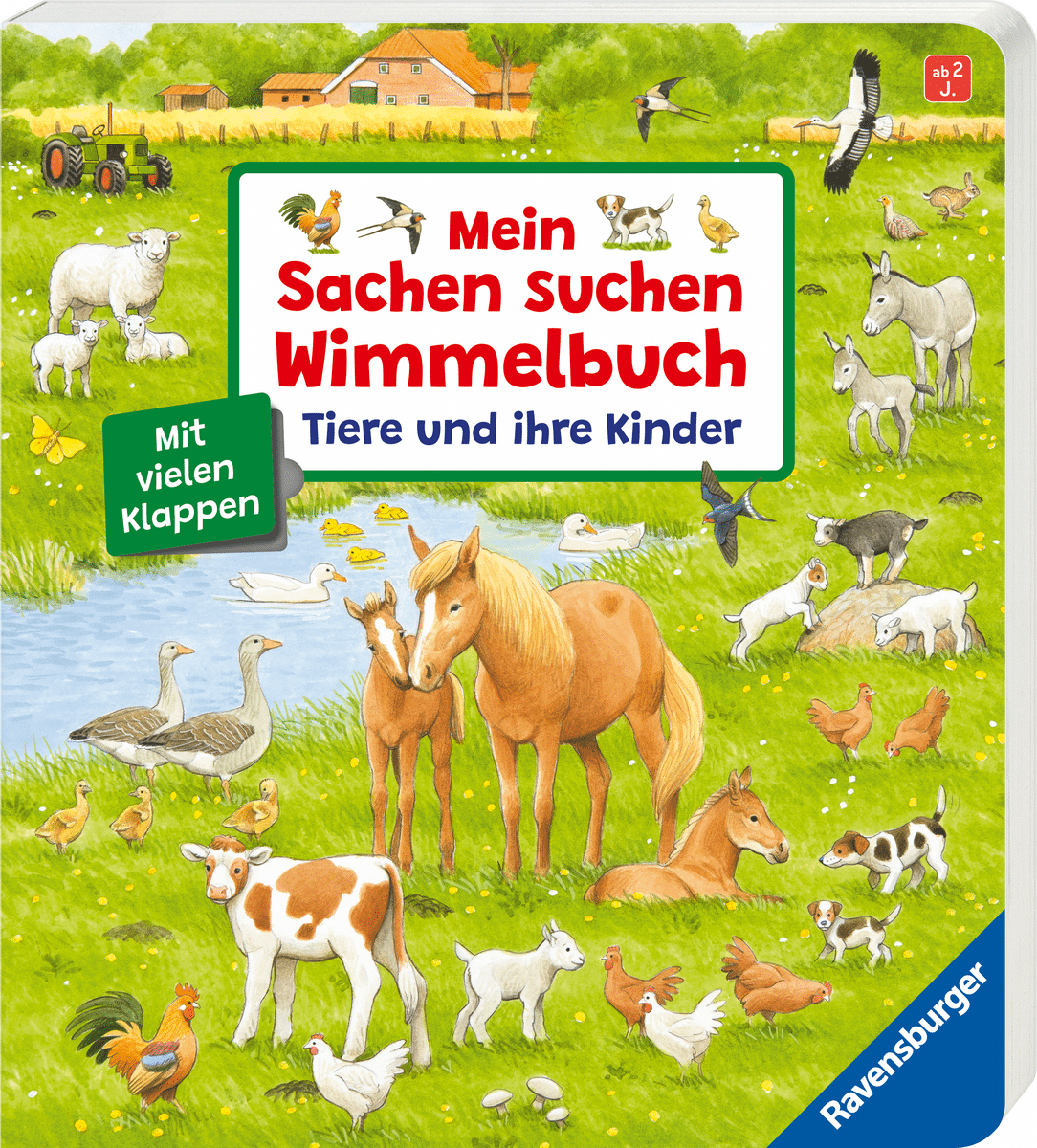 Ravensburger - Mein Sachen suchen Wimmelbuch - Tiere und ihre Kinder