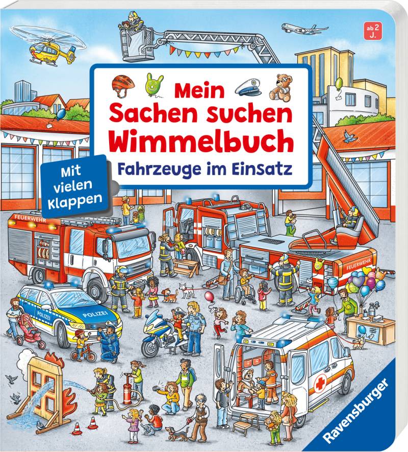 Ravensburger - Mein Sachen suchen Wimmelbuch - Fahrzeuge im Einsatz Ravensburger - Mein Sachen suchen Wimmelbuch - Fahrzeuge im Einsatz