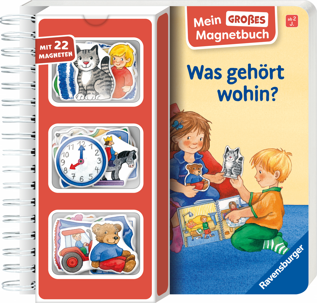 Ravensburger - Mein großes Magnetbuch: Was gehört wohin? - Magnet-Spielbuch Ravensburger - Mein großes Magnetbuch: Was gehört wohin? - Magnet-Spielbuch