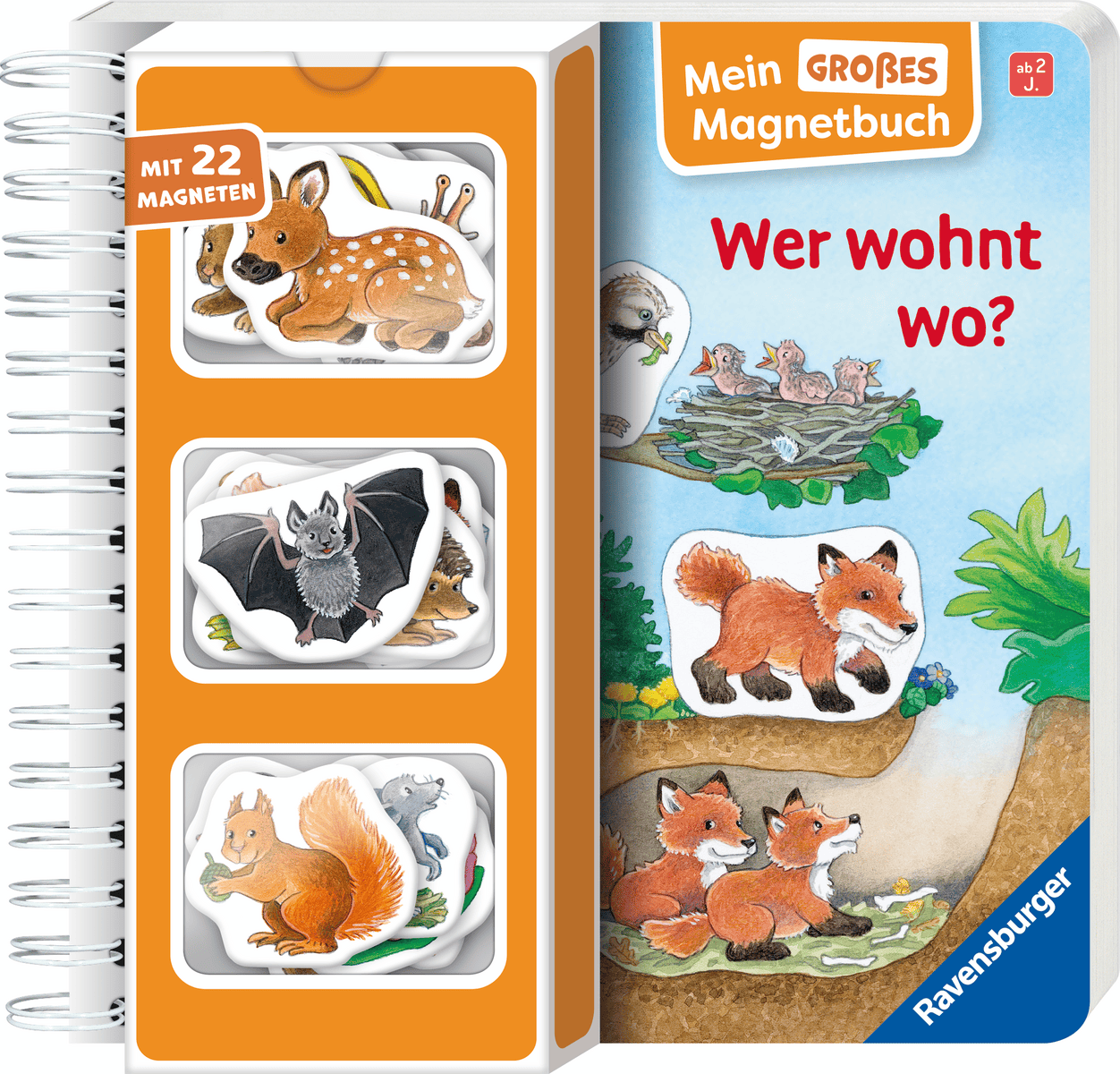 Ravensburger - Mein großes Magnetbuch: Wer wohnt wo? - Magnet-Spielbuch ab Ravensburger - Mein großes Magnetbuch: Wer wohnt wo? - Magnet-Spielbuch ab