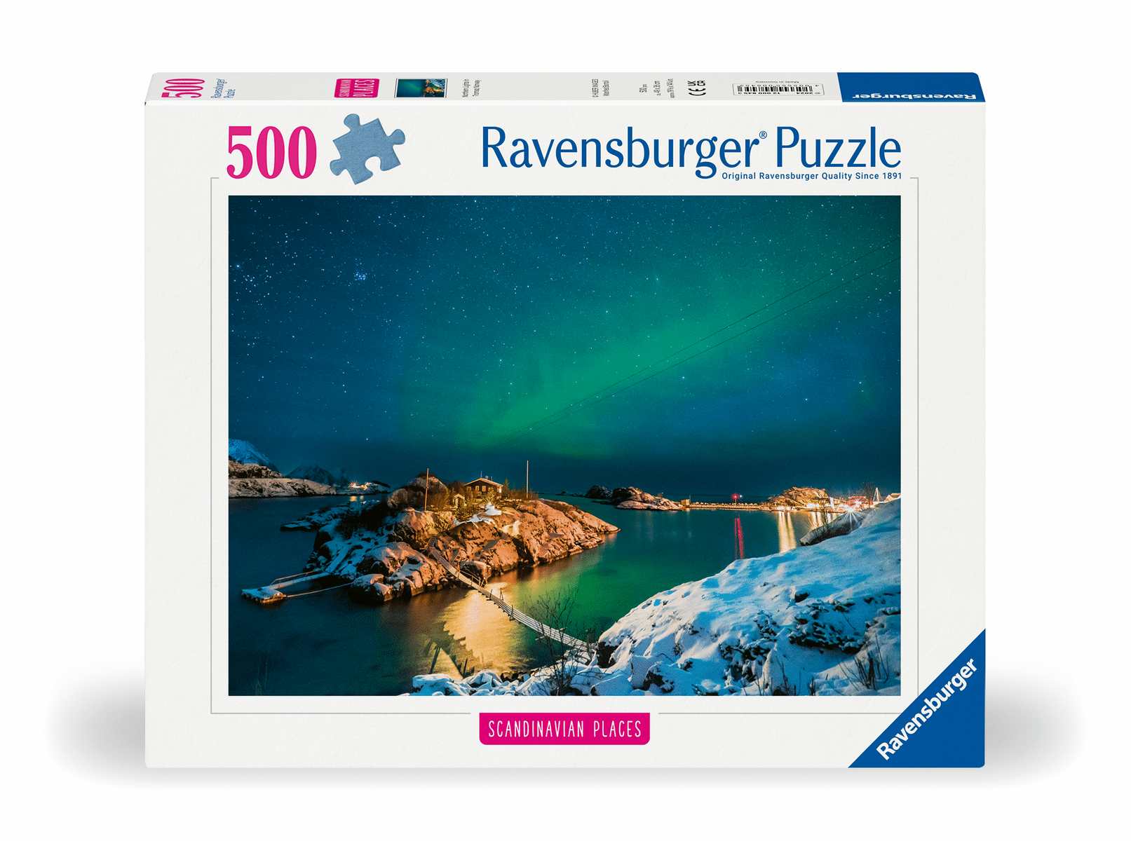 Ravensburger - Nordlichter über Bergsfjord 500 Teile Puzzle