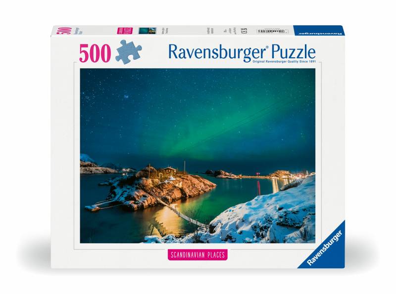 Ravensburger - Nordlichter über Bergsfjord 500 Teile Puzzle