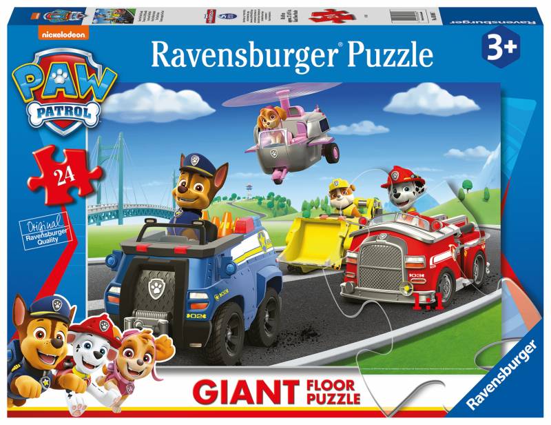 Ravensburger - Ravensburger Kinderpuzzle 03089 - unsere Paw Patrol Freunde - Bodenpuzzle mit 24 großen Puzzleteilen, für kleine Paw Patrol-Fans a