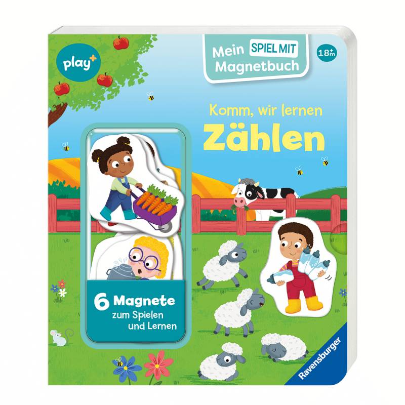 Ravensburger - Play+ Mein Spiel mit-Magnetbuch Komm, wir lernen Zählen - ab 18 Monate Ravensburger - Play+ Mein Spiel mit-Magnetbuch Komm, wir lernen Zählen - ab 18 Monate