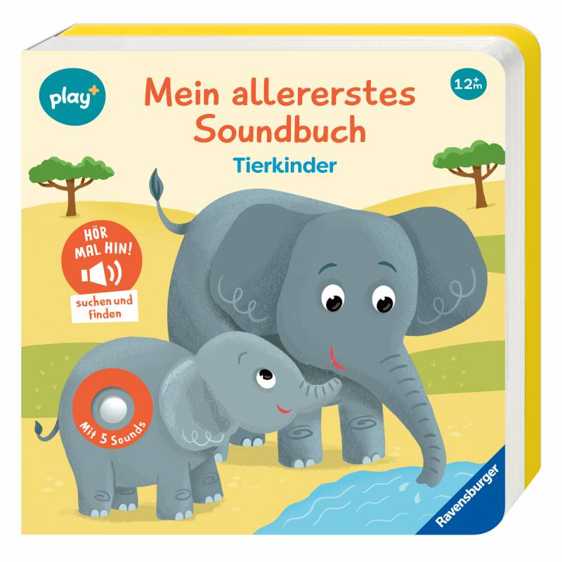 Ravensburger - Play+ Mein allererstes Soundbuch Tierkinder - ab 12 Monate