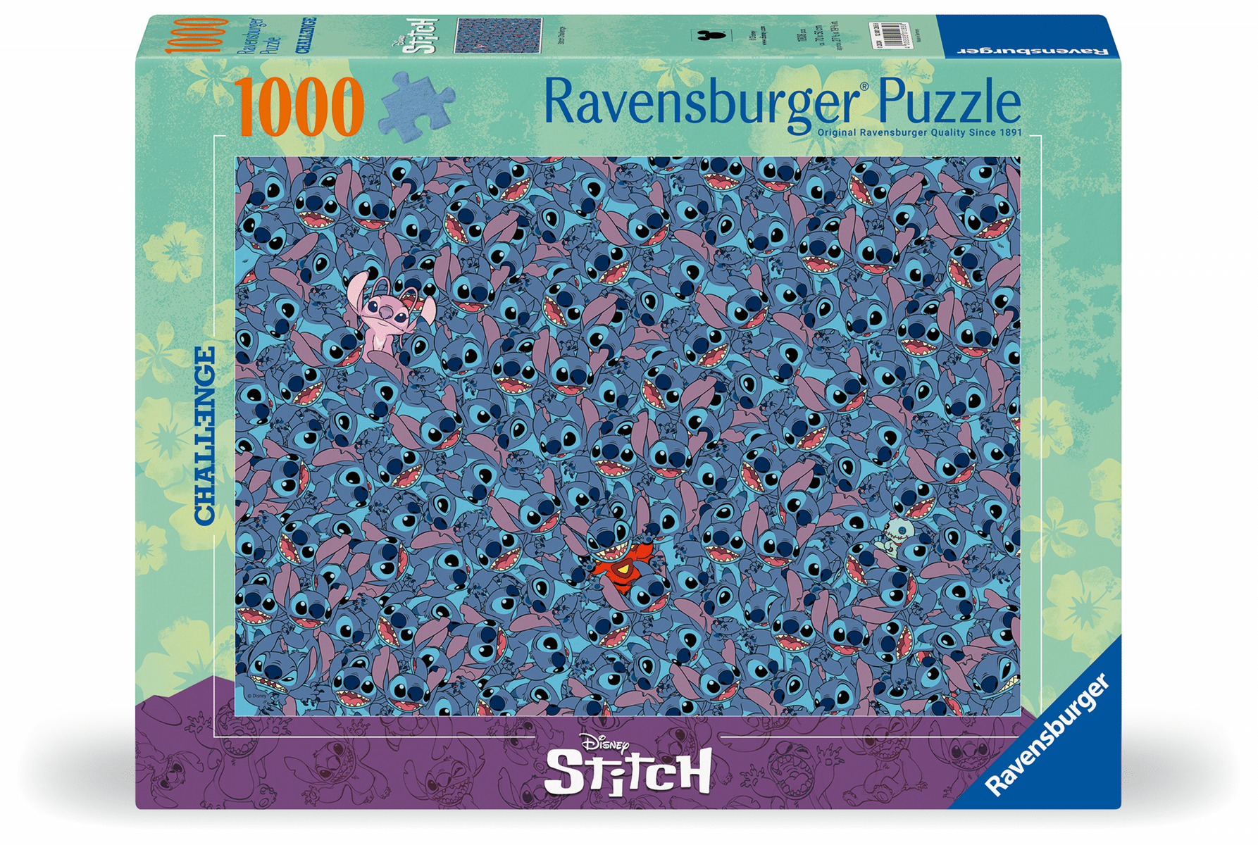 Ravensburger - Puzzle 1000 Teile - Disney Stitch Challenge