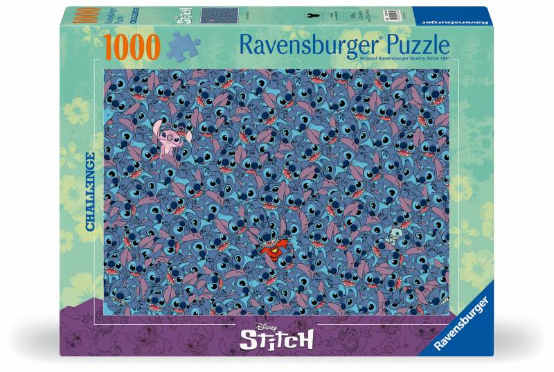 Ravensburger - Puzzle 1000 Teile - Disney Stitch Challenge