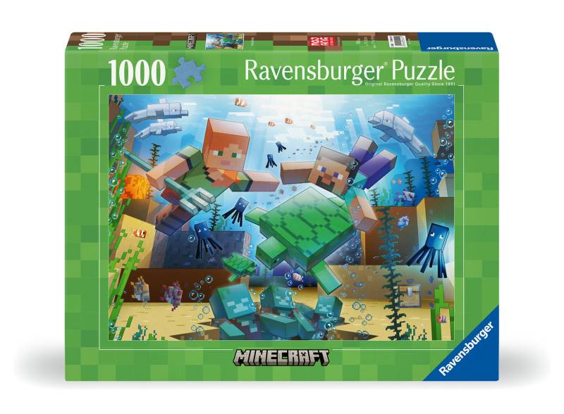 Ravensburger - Puzzle 1000 Teile - Minecraft Mosaic