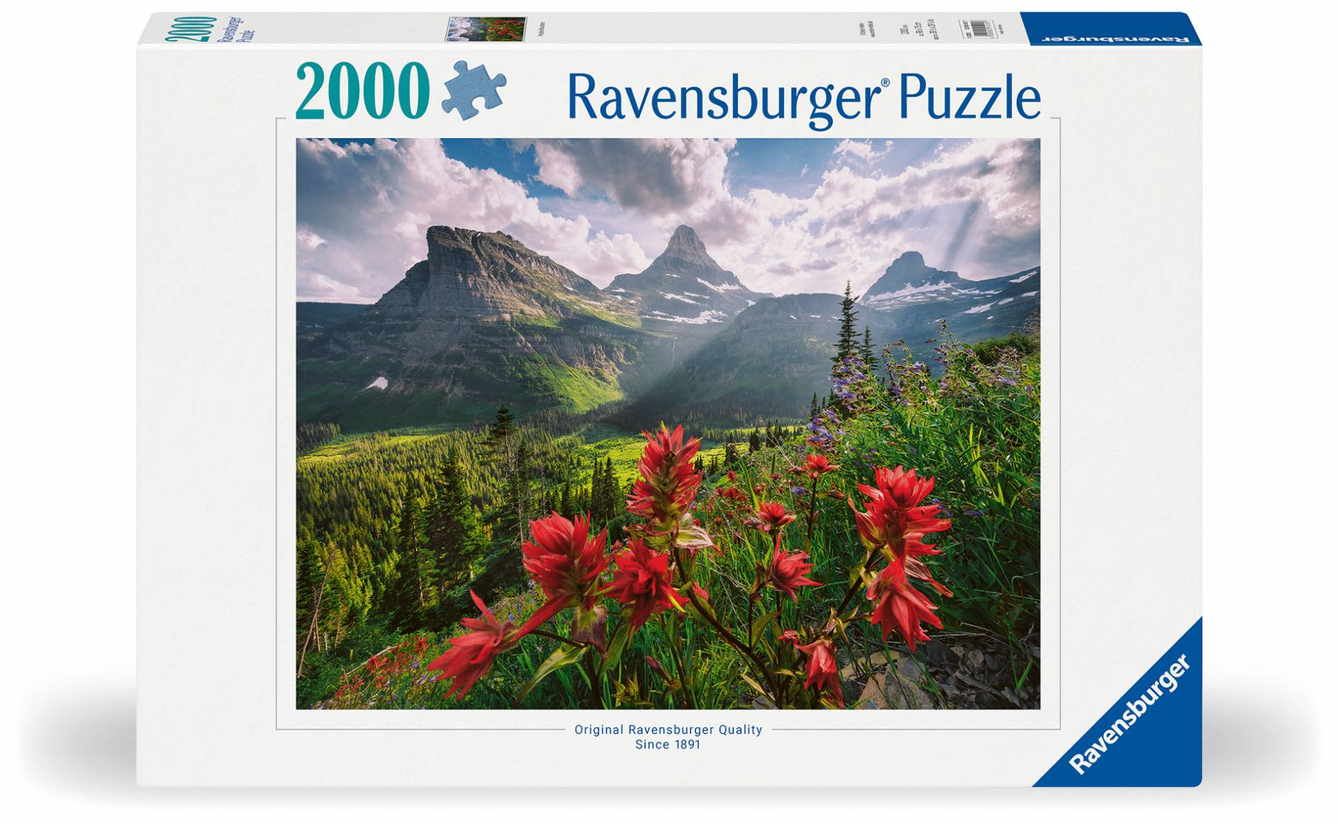 Ravensburger - Puzzle 2000 Teile - Unberührte Berge