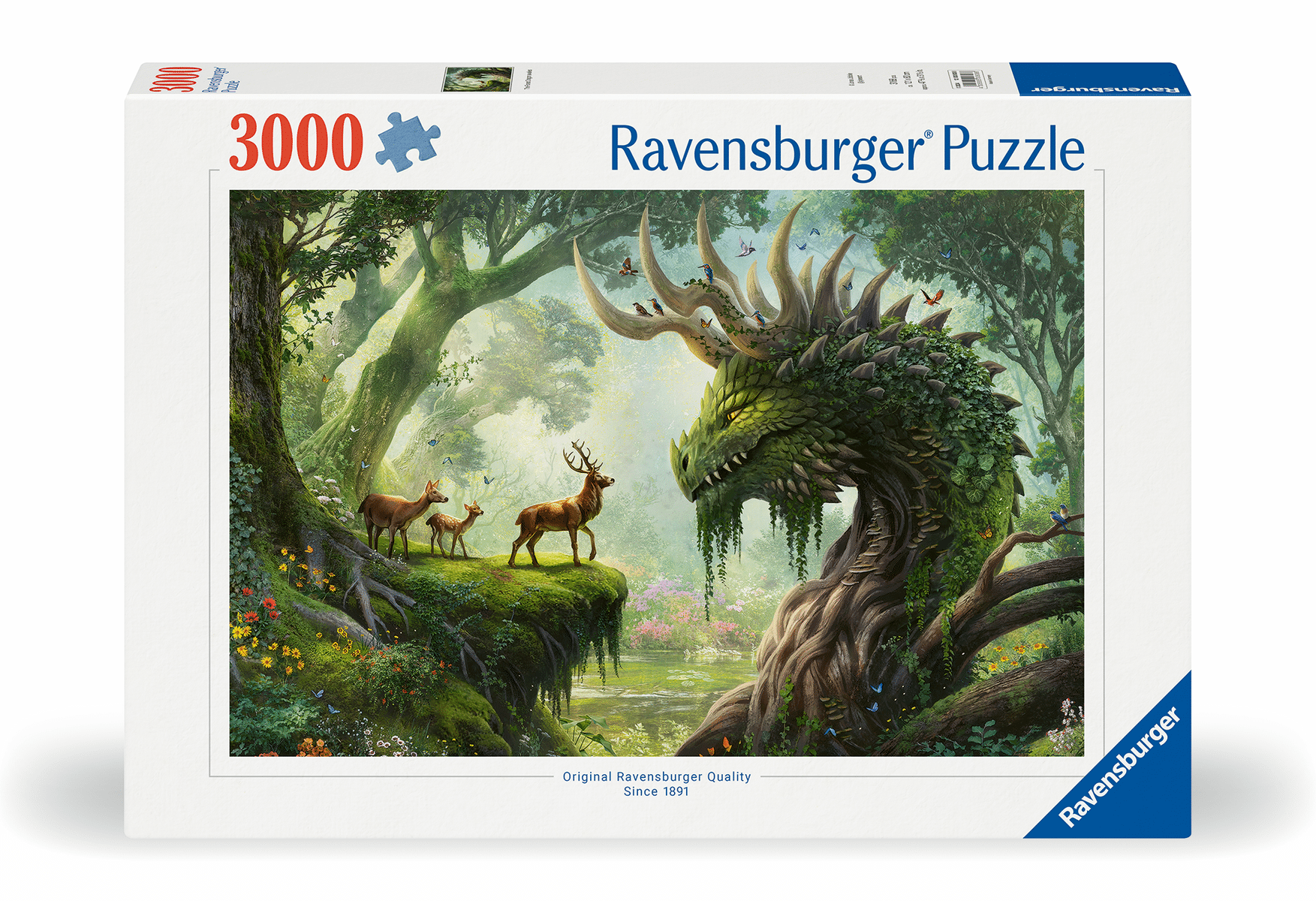 Ravensburger - Puzzle 3000 Teile - Der Walddrache erwacht