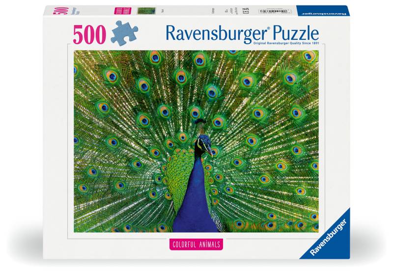 Ravensburger - Puzzle 500 Teile - Der Pfau