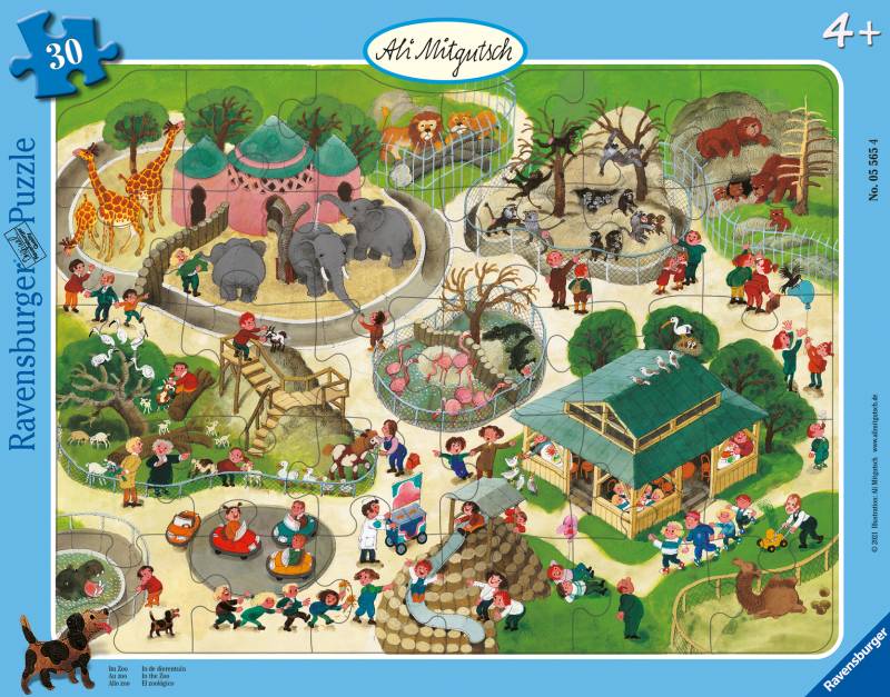 Ravensburger - Puzzle Ali Mitgutsch Im Zoo 30 Teile