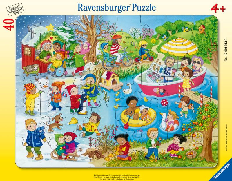 Ravensburger - Puzzle Die Jahreszeiten am See 40 Teile Ravensburger - Puzzle Die Jahreszeiten am See 40 Teile