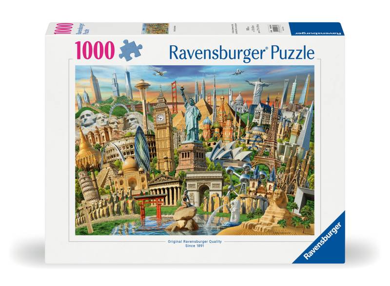 Ravensburger - Puzzle Sehenswürdigkeiten weltweit 1000 Teile