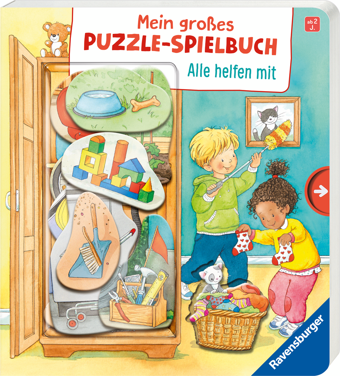 Ravensburger - Puzzle-Spielbuch Alle helfen mit