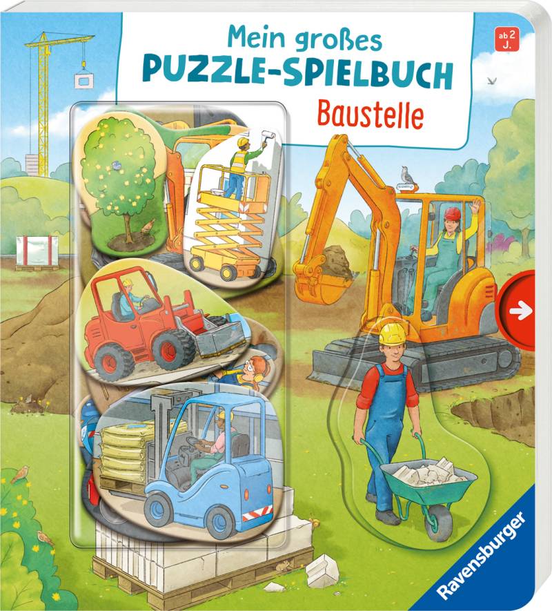 Ravensburger - Puzzle-Spielbuch Baustelle