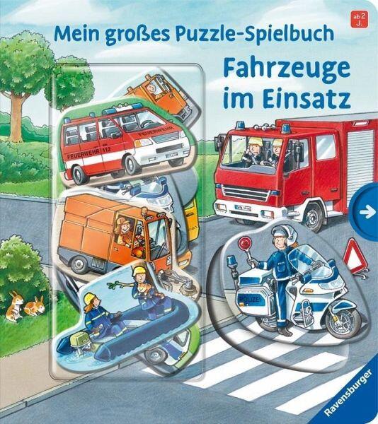 Ravensburger - Puzzle-Spielbuch Fahrzeuge im Einsatz Ravensburger - Puzzle-Spielbuch Fahrzeuge im Einsatz